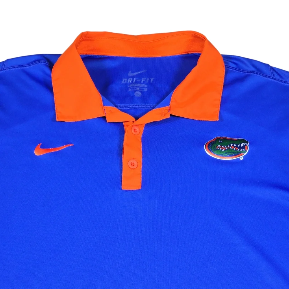 Nike Dri-Fit University Of Florida UF Florida Gators NCAA Performance Polo Sz XL